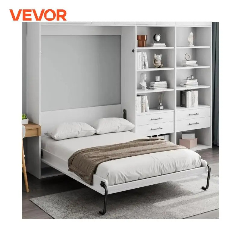 [NEW] Murphy Bed Kit ขนาดแนวตั้ง Deluxe Diy Wall ฮาร์ดแวร์เครื่องกล Pneumatic Lever Heavy Duty กรอบส