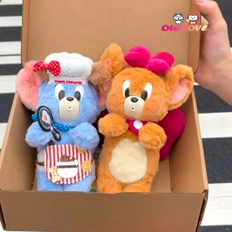 ของแท้การ์ตูนแมวและเมาส์เจอร์รี่เด็กของเล่นตุ๊กตาน่ารักเจอร์รี่ตุ๊กตานุ่มน่ารักกระเป๋าจี้น่ารักสนุกตุ๊กตาตุ๊กตาของขวัญวันเกิด
