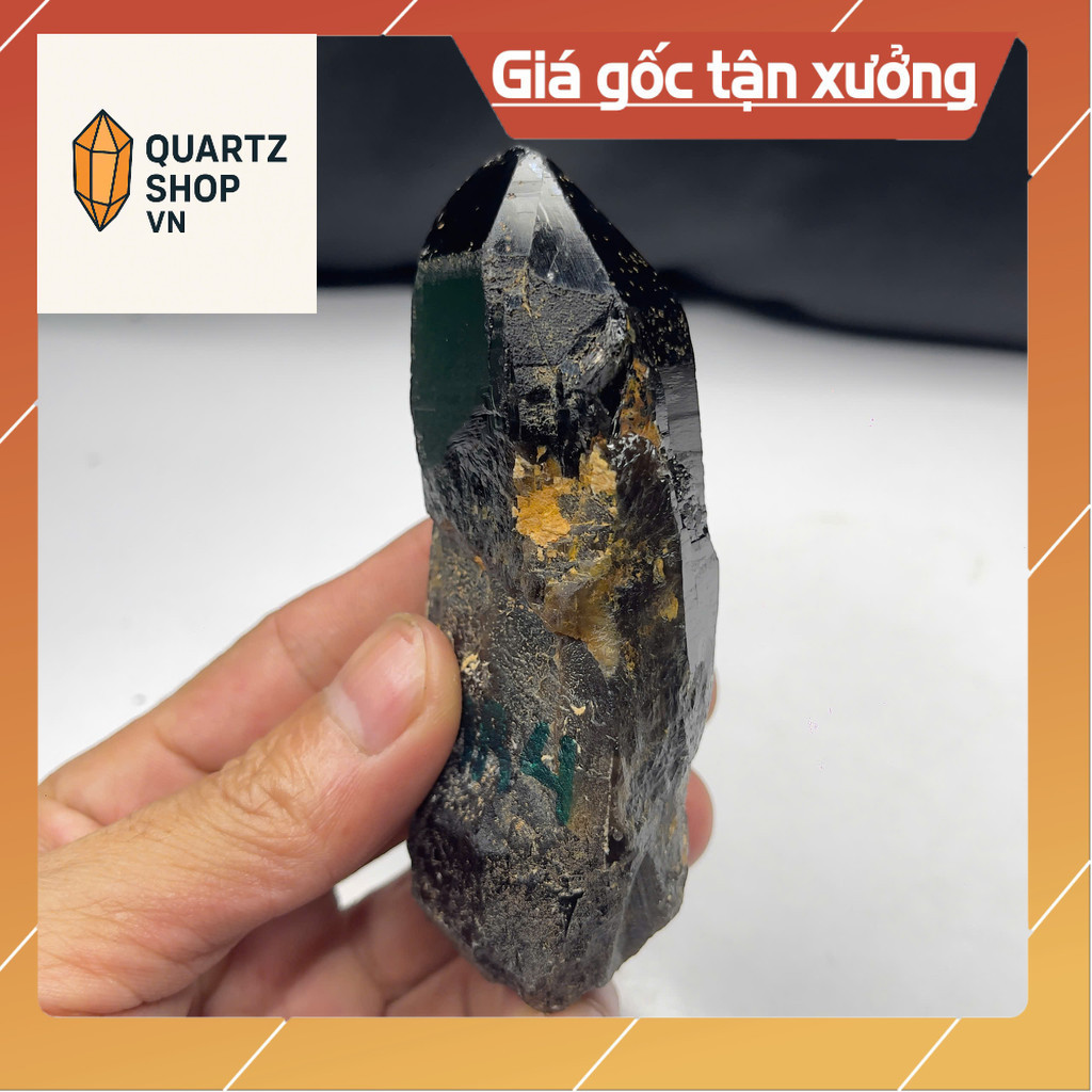 Natural morion standard black quartz หนัก 210g (mr4)