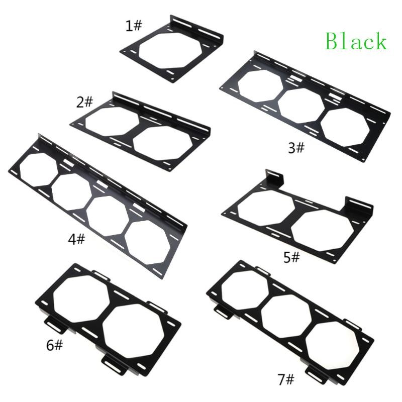 BLACK Fan Bracket Water Cooler Holder คอมพิวเตอร์ภายนอกสําหรับเคสฮีทซิงค์ Gadget Acces