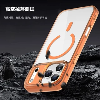 เคส ขอบสี PC ใส สำหรับ iPHONE 17 Air 17Pro 17Promax เคสชาร์ได้ สำหรับ ไอโฟน13,111 12 14,15 Pro Plus Promax 16 16Promax