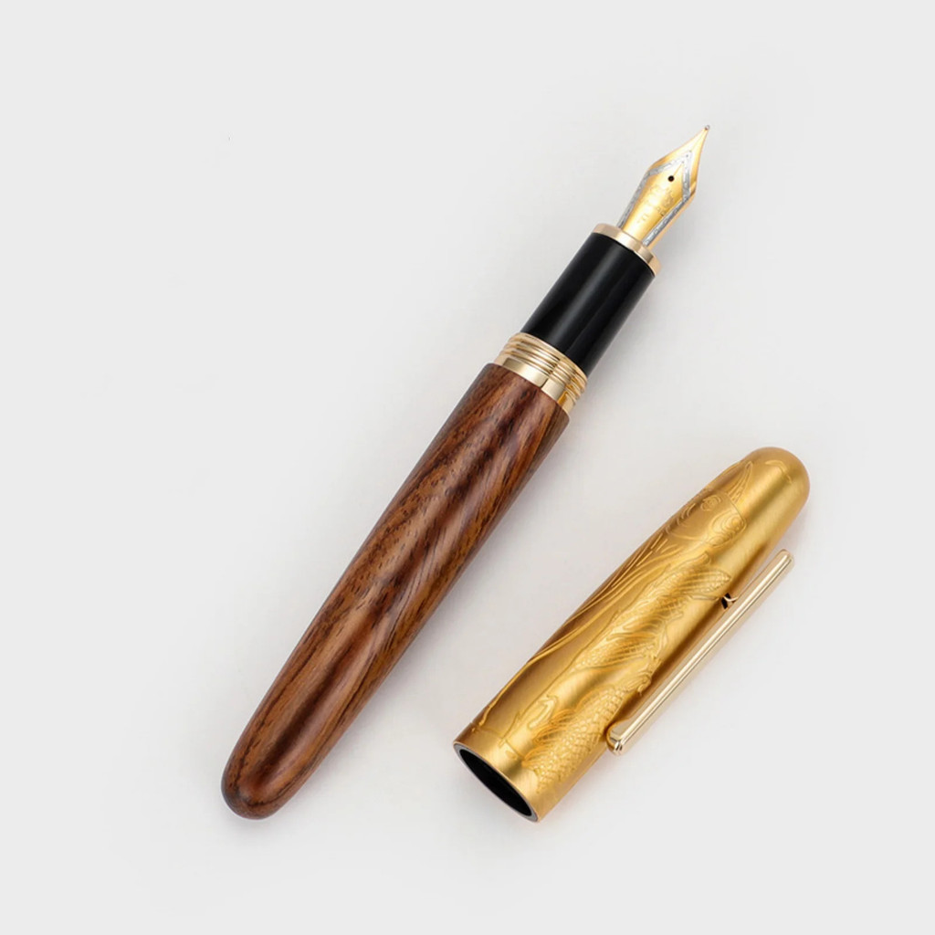 [NEW] Jinhao 9056 Fountain ปากกาไม้ Handmade Ef F Nibs นักเรียนโรงเรียนธุรกิจเครื่องเขียนอุปกรณ์สําน