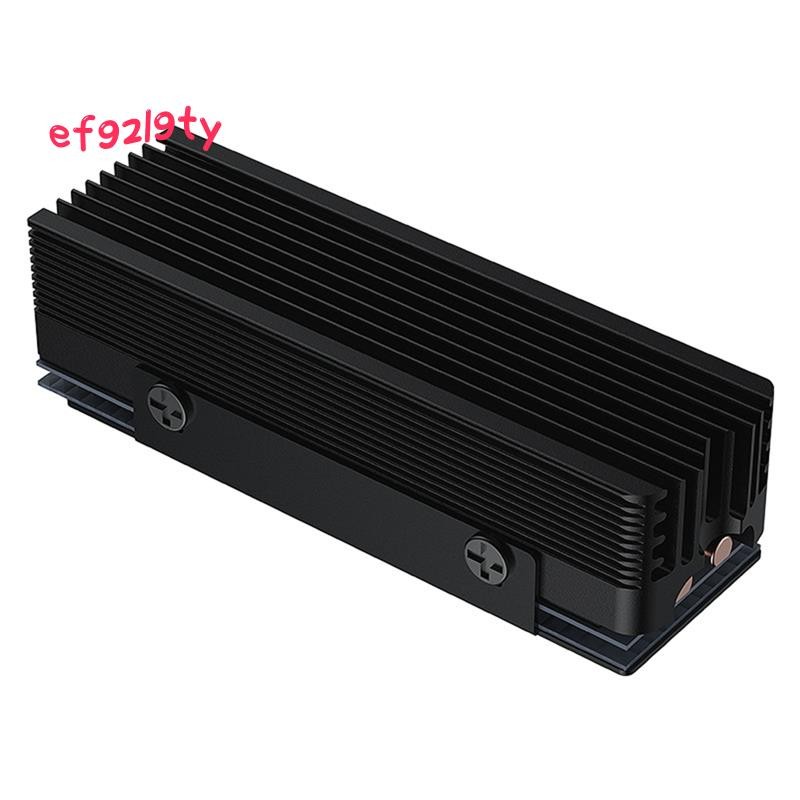 SSD หม้อน้ํา M.2 2280 SSD หม้อน้ําสําหรับ M.2 NVMe 2280 SSD 2 ท่อความร้อน M.2 SSD หม้อน้ําสีดํา