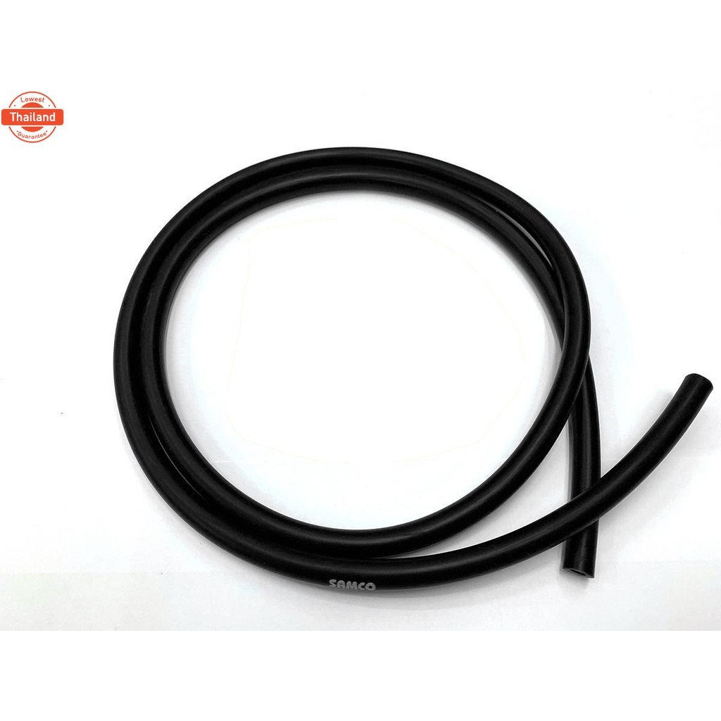 1เมตร   4มิล  SAMCO BLACK สายแวคคั่ม  สีดำ สายลม สายซิลิโคน ท่อยางวัดูส ขนาดรูใน 4mm หนา 2mm  วัดวงน
