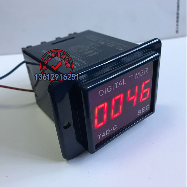 T4D-C T3D-C จอแสดงผลดิจิตอลจับเวลา 24VDC220VAC VHHD รีเลย์เวลา 9999S HHD