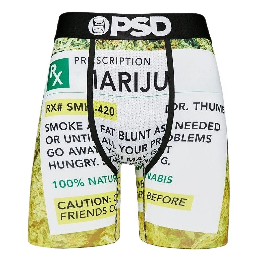 เกงในผู้ชาย กางเกงในชาย กางเกงในชายผ้าไอซ์ซิลไลส์แบรนด์ยอดนิยม PSD กางเกงบ็อกเซอร์สำหรับออกกำลังกายแ