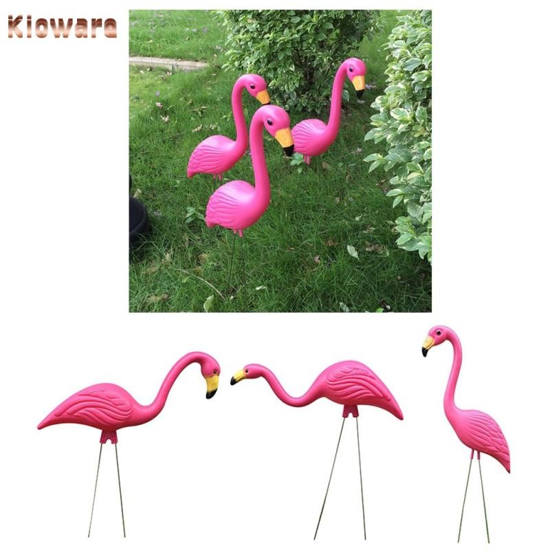 [Kloware] Emulation Flamingo Figure Decor สําหรับตกแต่งสวนรูปปั้นสัตว์ Flamingo สีชมพู