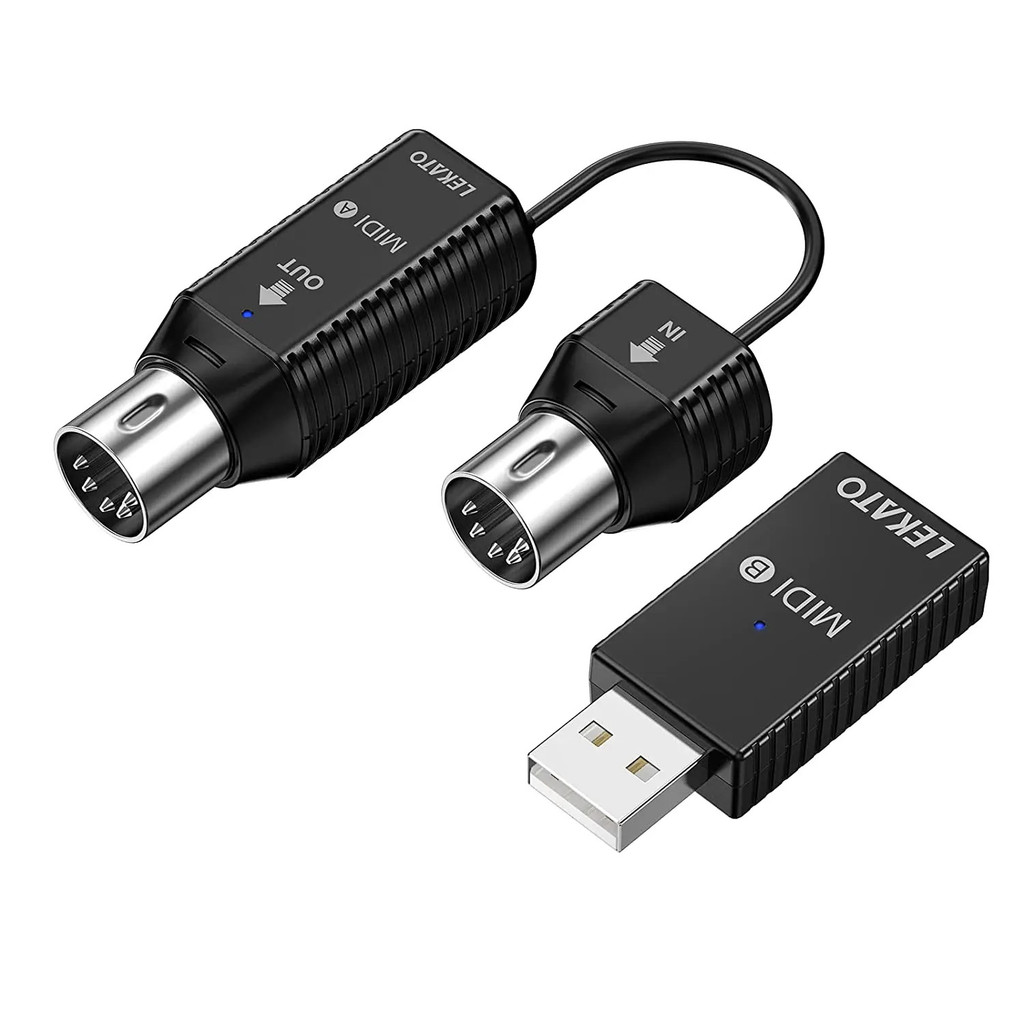 LEKATO Mini Wireless Transmission System อะแดปเตอร์ MIDI ไร้สาย MS1 5 PIN สําหรับ EWI Keytar คีย์บอร
