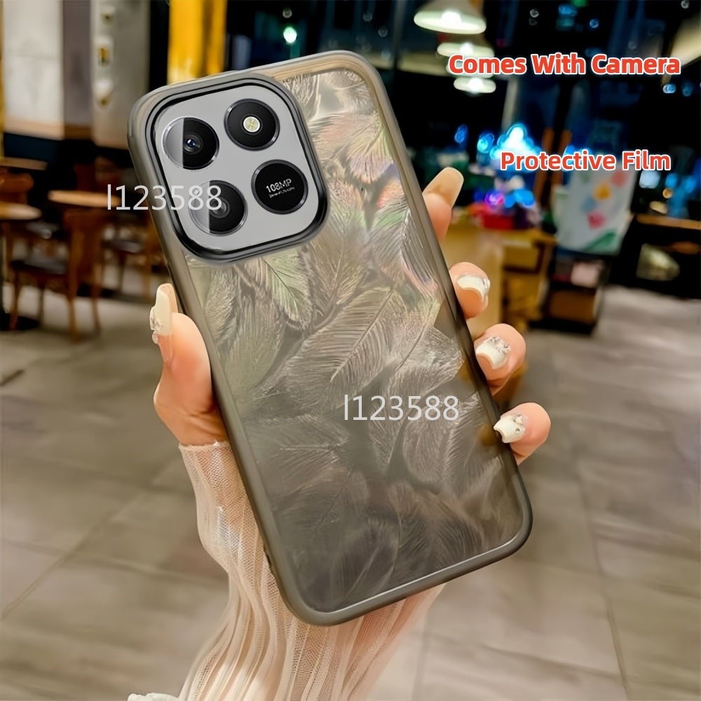 สําหรับ HonorX7D 4G Glitter Feather ซิลิโคนนุ่มสําหรับ Honor 400 สมาร์ท X7d 4G 5G Honor400 400Smart 