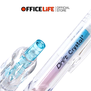 Elephant (ตราช้าง) ปากกาเจล ปากกา รุ่น Drift Crystal ขนาดหัว 0.5 มม. หมึกน้ำเงิน ( 1 ด้าม / คละสี )