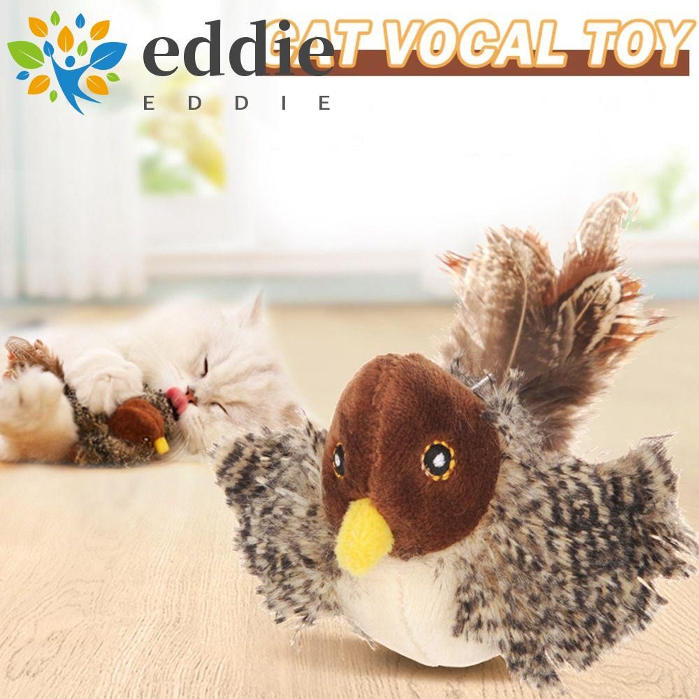 EDIE จําลองนกสําหรับแมวตุ๊กตาแมวอุปกรณ์เสริมสัตว์เลี้ยงตลก Interactive อุปกรณ์สําหรับสัตว์เลี้ยงของเ