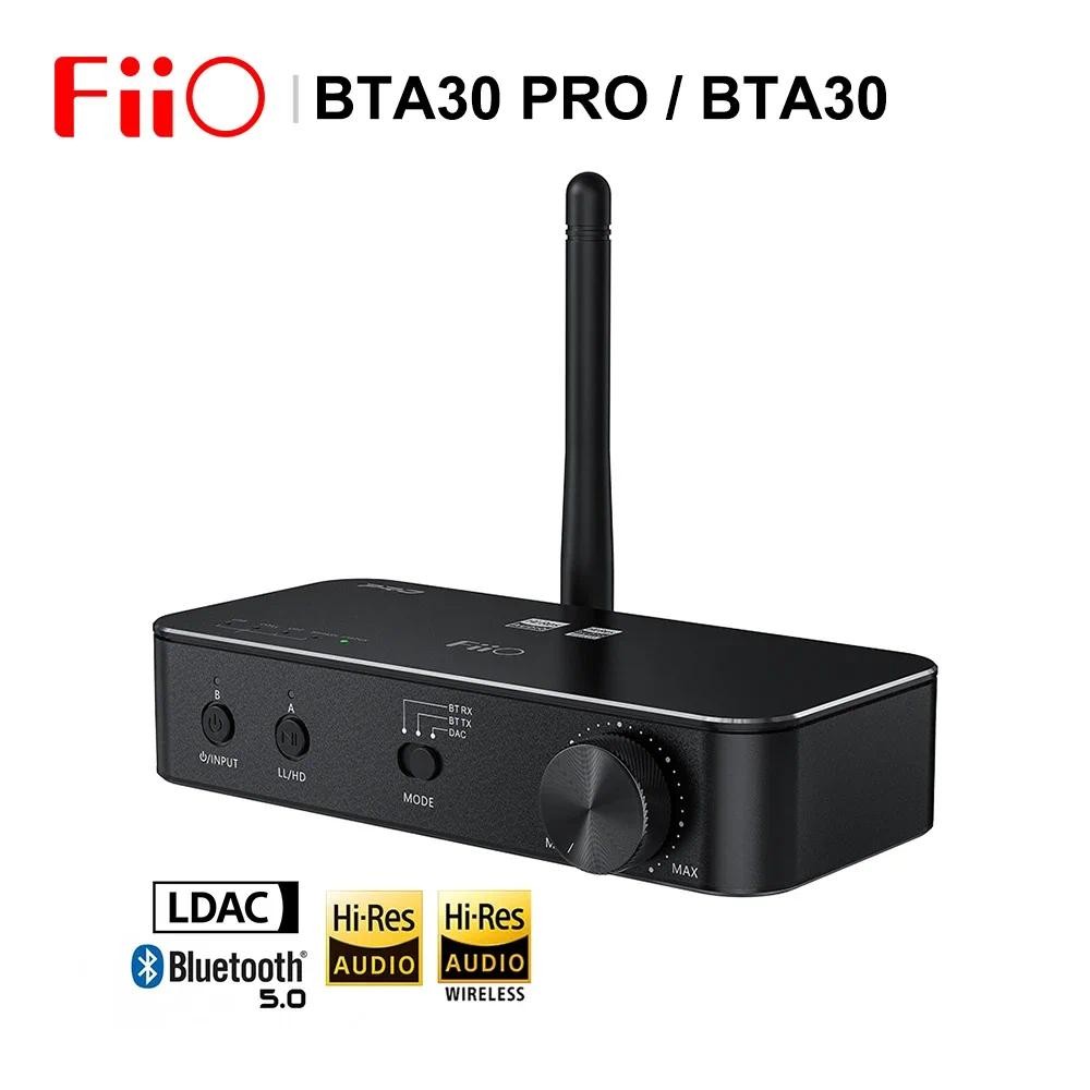 FiiO BTA30 PRO HI-RES HiFi ตัวรับสัญญาณบลูทูธไร้สาย LDAC ระยะไกล 30M เครื่องส่งสัญญาณสําหรับพีซีทีวี