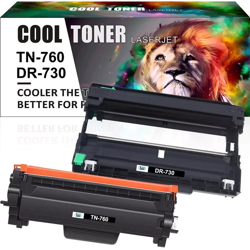 TN760 Toner DR730 Drum เข้ากันได้กับ Brother MFC-L2710DW L2750DW HL-L2370DW