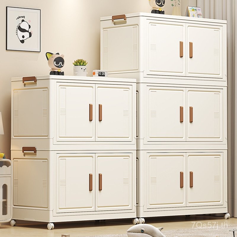 Tidy-up ตู้ขนมในครัวเรือนติดตั้งฟรีตู้เก็บของของเล่นญี่ปุ่น Locker Locker พับ Cab