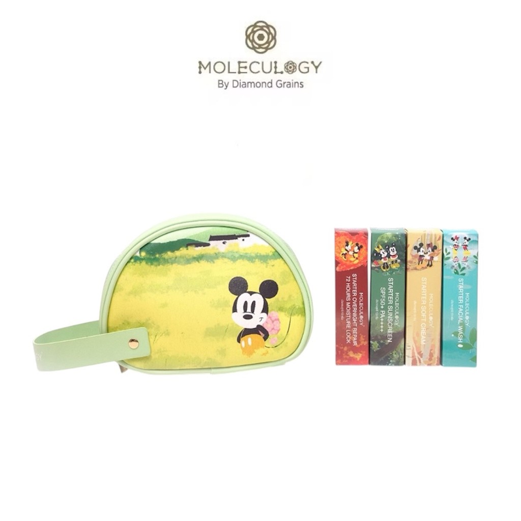 Moleculogy Skincare Travel Bag Set (Mickey & Minnie Collection) 🧳❤️