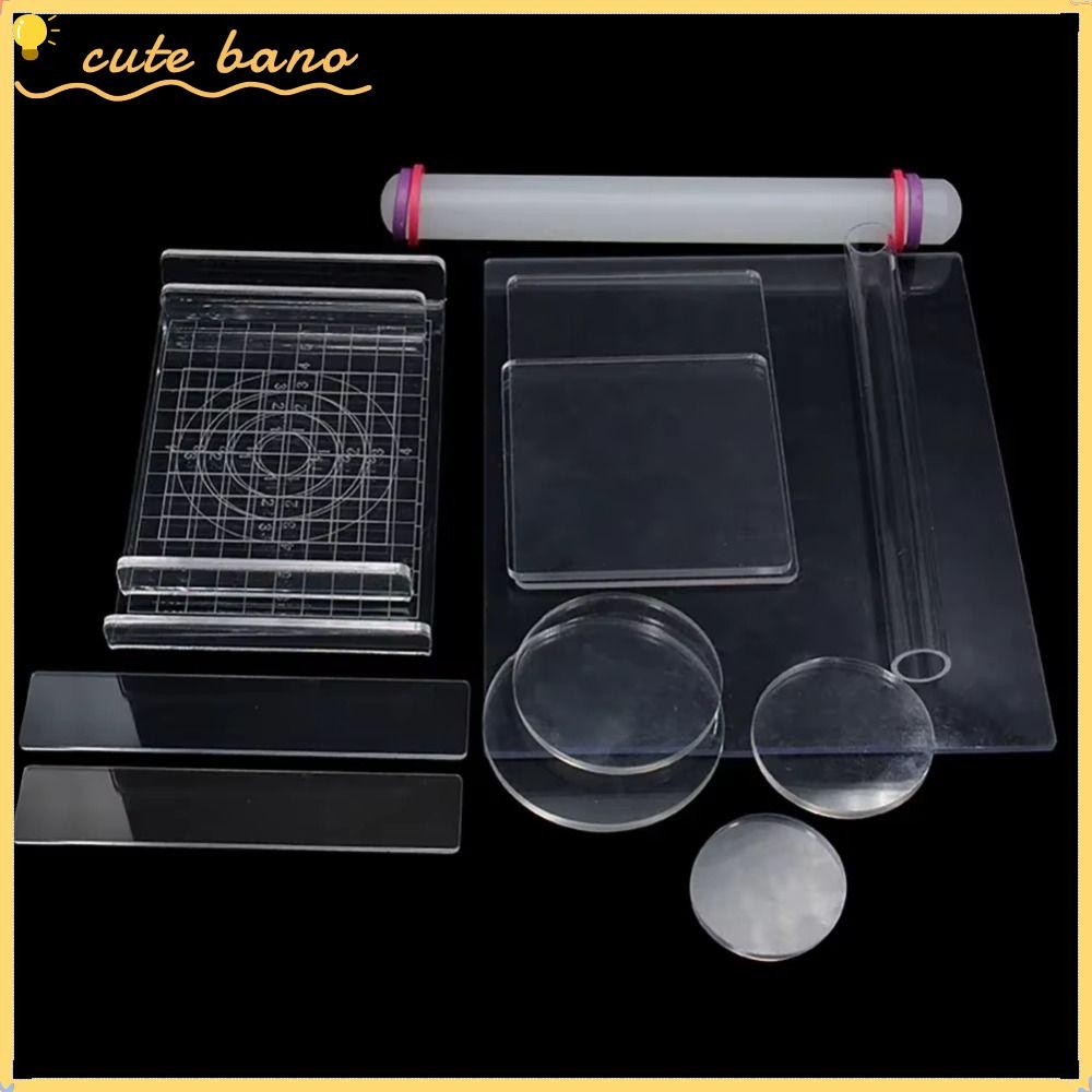 BANO Clay Press, Handmade DIY Clay Roller, แผ่นอะคริลิค Clay Pressing Board ถูแผ่นเครื่องปั้นดินเผา