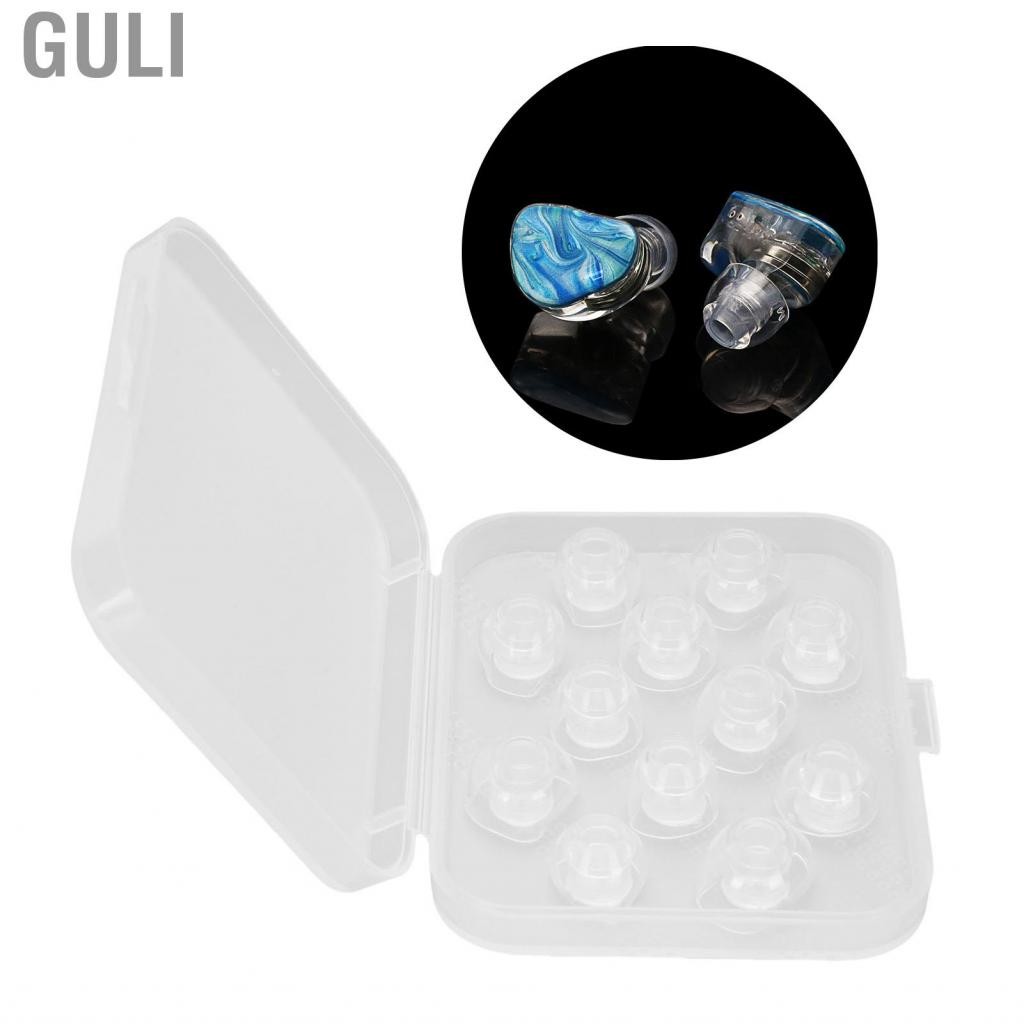 guli-th silicone eartips s m l 4 คู่เส้นผ่านศูนย์กลางจาก 4.5 มม. ถึง 6.5 มม. เคล็ดลับ IEM ทดแทนสำหรั