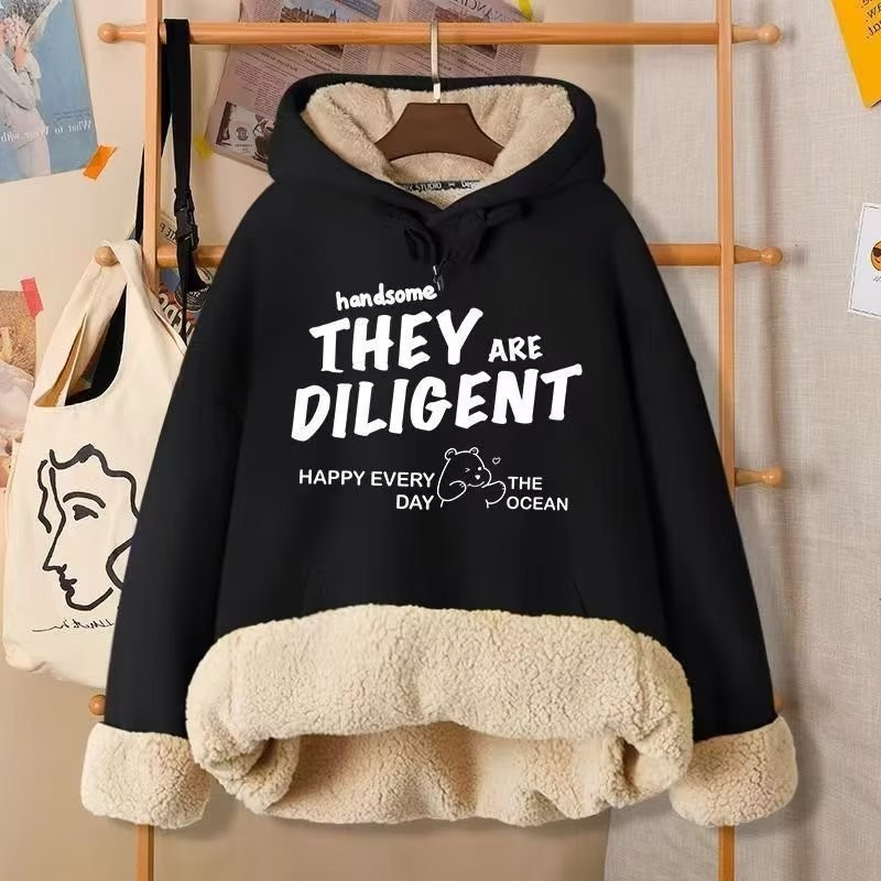 เสื้อกันหนาวหนานุ่มจากขนแกะ เหมาะสำหรับฤดูหนาว ของแถมพิเศษ