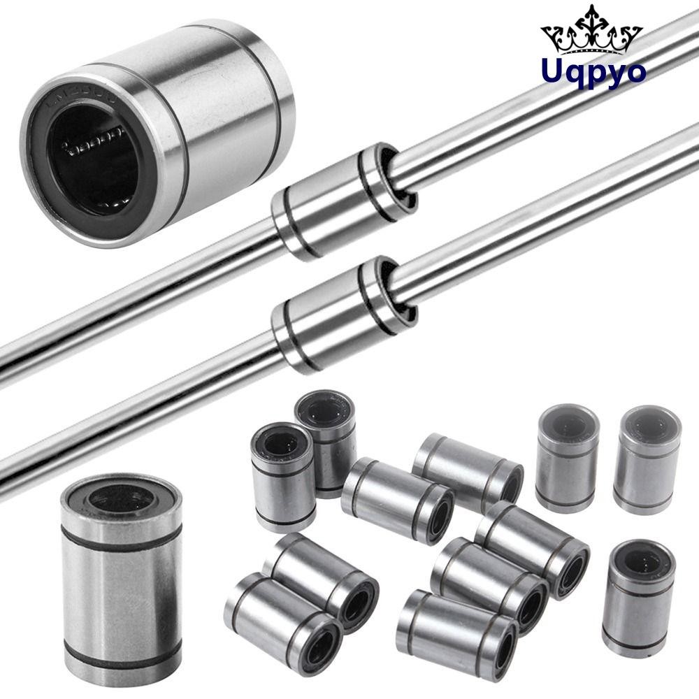 UQPYO บูชเหล็กก้านทนทานเพลา CNC Part LM3UU LM4UU LM5UU LM6UU