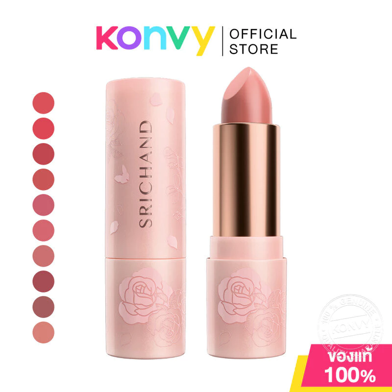 Srichand Enchanted Charming Satin Matte Lipstick 3.5g ศรีจันทร์ ลิปสติกเนื้อซาตินฟินิชกึ่งแมท