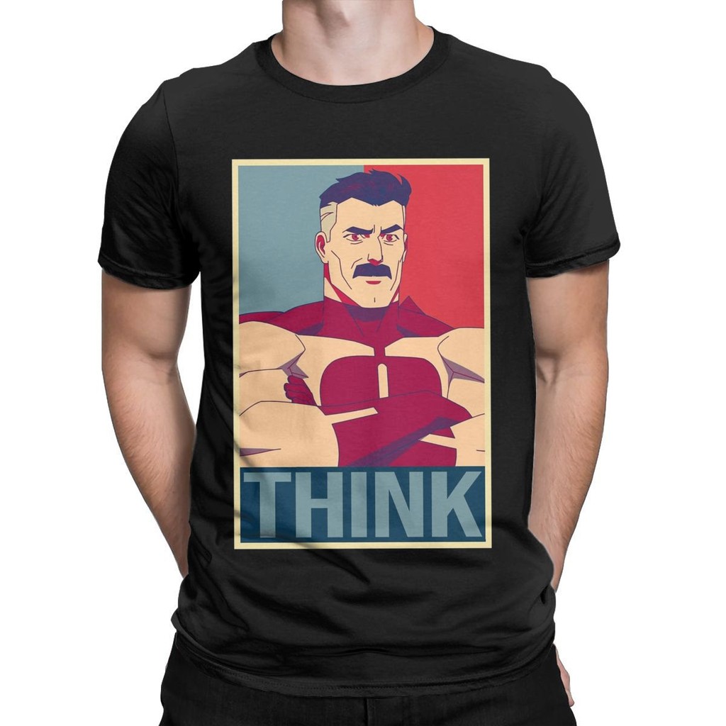 เสื้อยืดผู้ชาย Omni-Man Think Poster สำหรับปี 2025 ดีไซน์เหนือกว่า