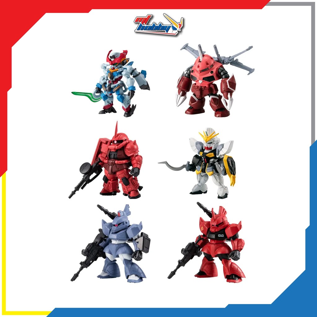 FW Gundam Converge 27 - GQuuUX / ZGok / Zaku II / Sandrock / Gelgoog / Gelguog J.Riddens