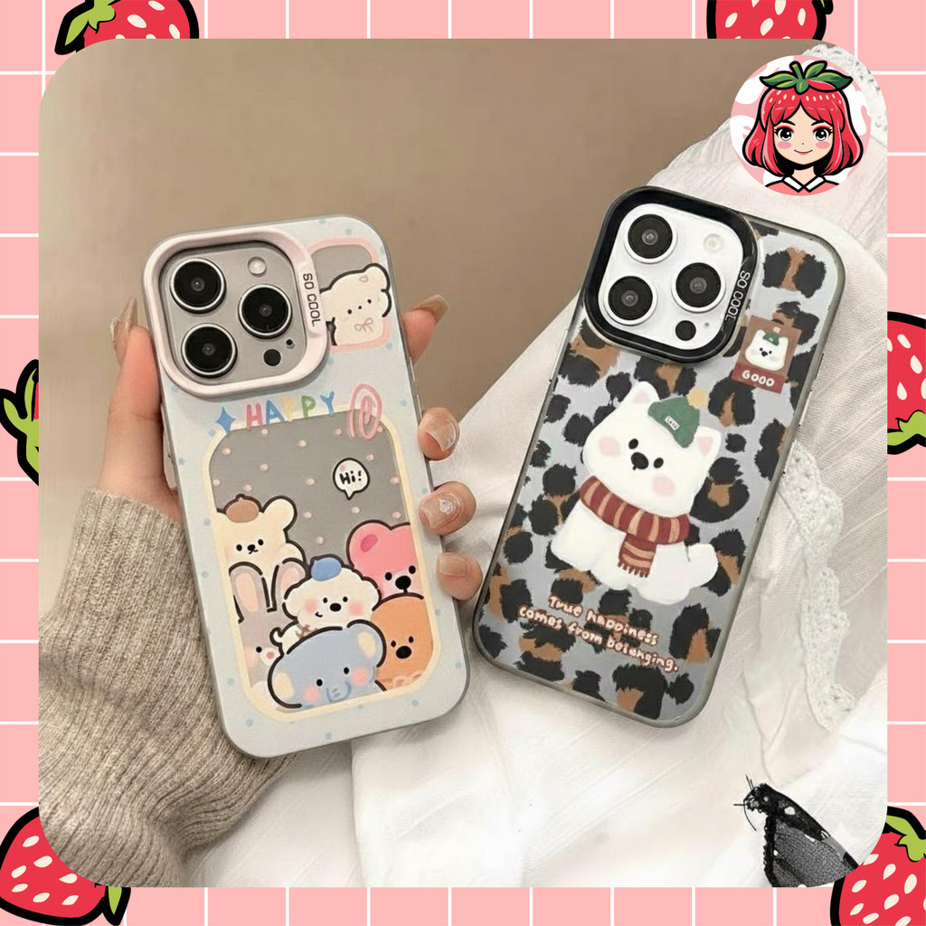 So Cool Happy Animal Printing case iphone 6 6s 7 8 plus x xs xr 11 12 13 14 15 pro max (5)