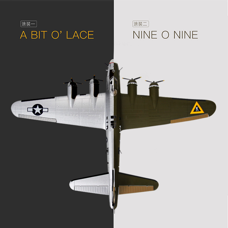 1: 72 American B-17G Bomber World War II B17 Air Fortress เครื่องบินรุ่นจําลองผลิตภัณฑ์สําเร็จรูปทหา