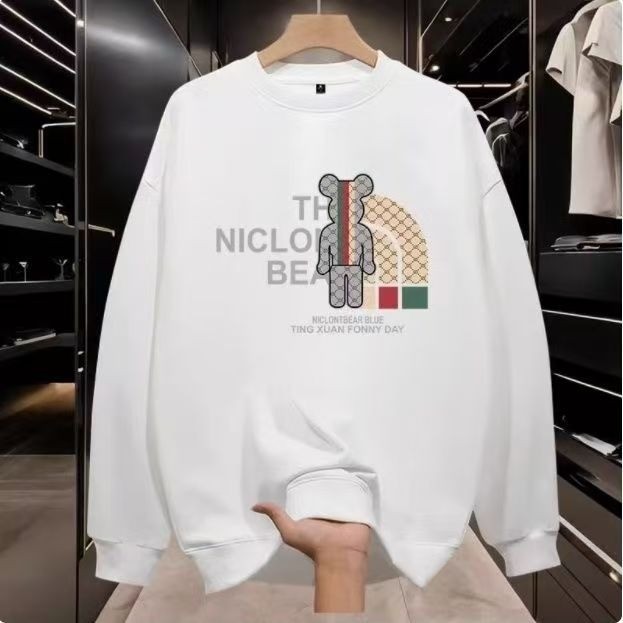 23new เวอร์ชั่นเกาหลีอินเทรนด์ 2025 หลวมเสื้อกันหนาวฤดูใบไม้ร่วงฤดูหนาวนักเรียน ins2025 พัดลมด้านบนใ