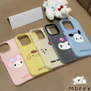 สำหรับ IPhone 13 11 12 15 14 16 Pro Max 7 15 16 8 Plus XS X XR Maxเมโลดี้สวัสดีคิตตี้คุโรคุมิPochaccoใหม่ 2in1ฝาครอบอ่อน