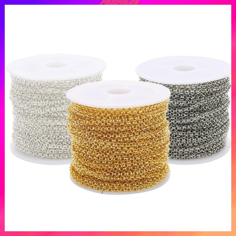 [Predolo2] 3 Spool 30yds สายเหล็ก Chain Link ผลการค้นหาเครื่องประดับสร้อยคอสร้อยข้อมือ 2 มม.