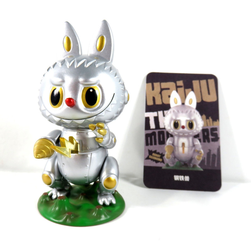 Pop Mart HOW2WORK Labubu The Monsters Kaiju Series Robot Gojimomo Figure ใหม่