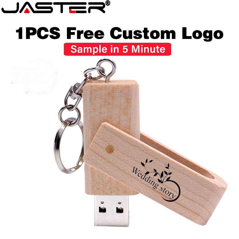 JASTER (โลโก้ที่กําหนดเองฟรี) แฟลชไดรฟ์ USB 2.0 4GB Art Pendrive 8GB ของขวัญแต่งงานไดรฟ์ปากกา 16GB สตูดิโอถ่ายภาพ Memory Stick 32GB เลเซอร์แกะสลัก U Disk 64GB