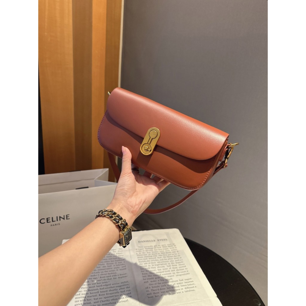 กระเป๋าสะพายไหล่แบบอเนกประสงค์สำหรับผู้หญิง Lyn ปี 2024 ออกแบบใหม่สไตล์เกาหลี พร้อมกล่องของขวัญ