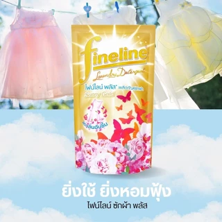 Fineline ไฟน์ไลน์ พลัส ผลิตภัณฑ์ซักผ้า สูตรลดกลิ่นอับชื้น ถุงสีทอง กลิ่นซันนี่โกลด์ ขนาด 400 มล. by กำตังค์