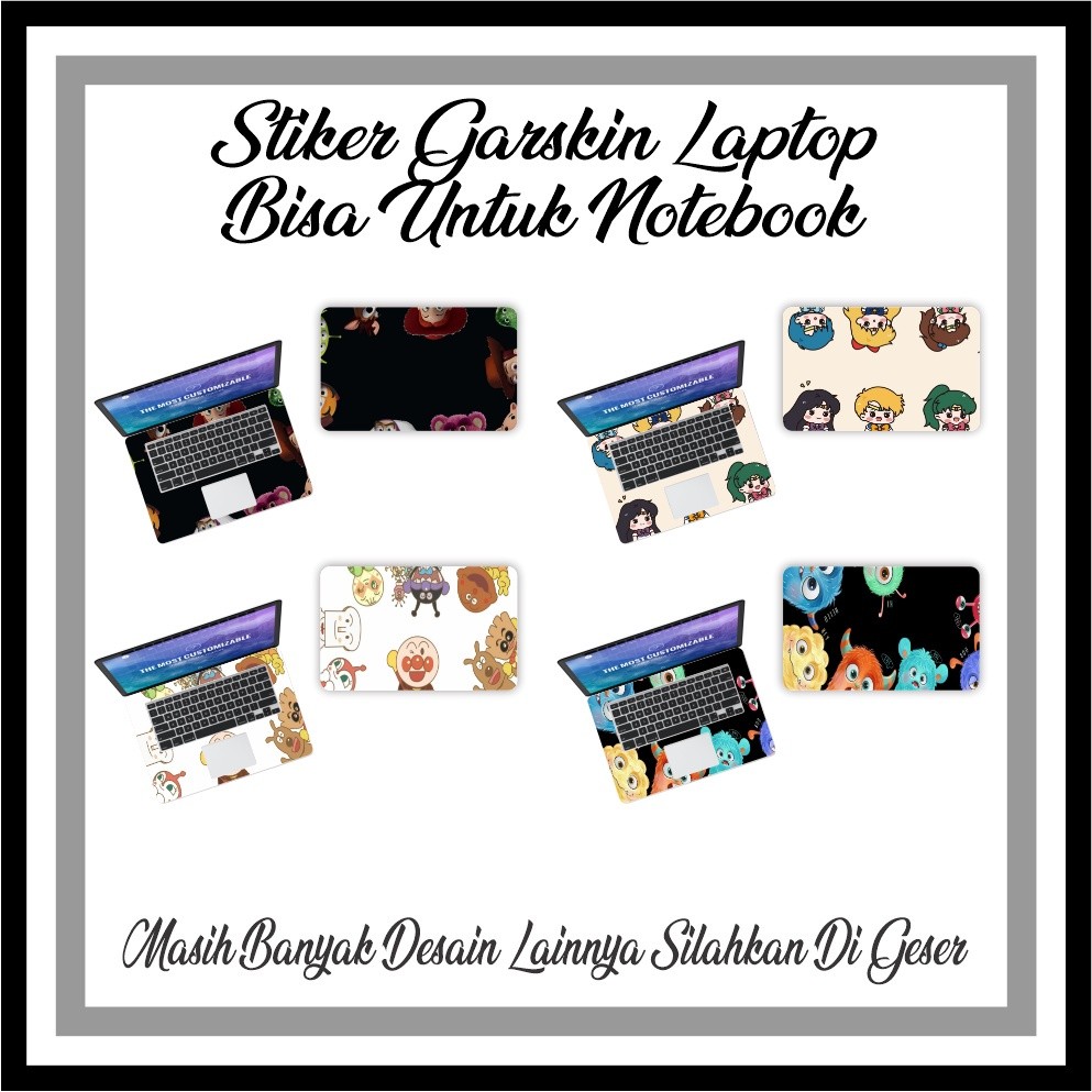 Garskin Laptop ภาพการ์ตูนน่ารัก Laptop Skin Laptop Sticker