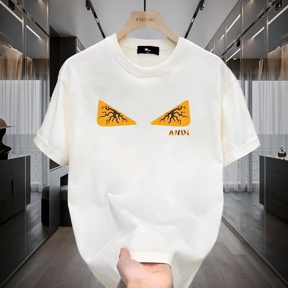 2025 COD Literary Ins Style No Brand Simple Trendy Internet Celebrity Same Style 2025 Pure Cotton Sh