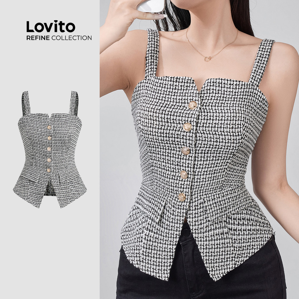 R18-SEP25-E-เสื้อกั๊กกระดุมลายทวิต-TKR18P2D217