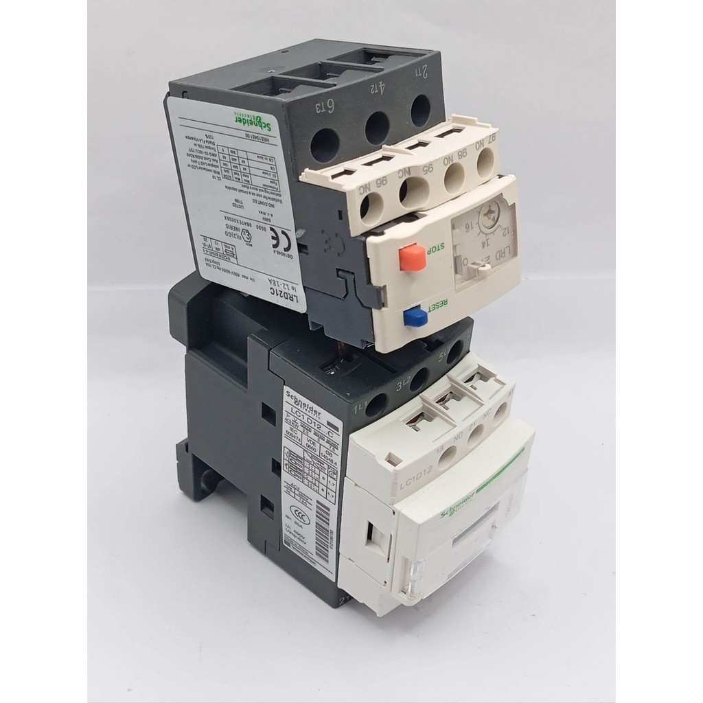 ส่งด่วน! LC1D12+LRD21 ขนาดแอม 12-18A ชุดแมกเนติก+โอเวอร์โหลดของ Schneider พร้อมส่งจากไทย🇨🇷🛻