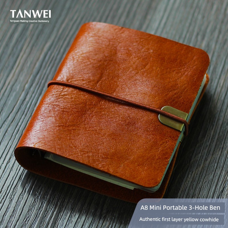 card folder photo album Tanwei A8 Mini แบบพกพาโน้ตบุ๊คหลวม TN Travel Notebook วรรณกรรมโน้ตบุ๊ค Ultra