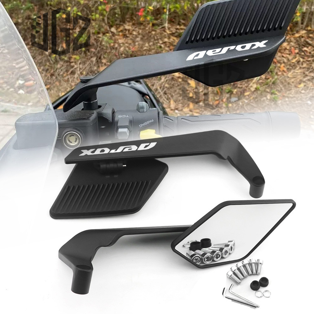 สําหรับ YAMAHA AEROX 155 V1 V2 V3 2025 กระจกมองหลังรถจักรยานยนต์มุมกว้างกระจกลม