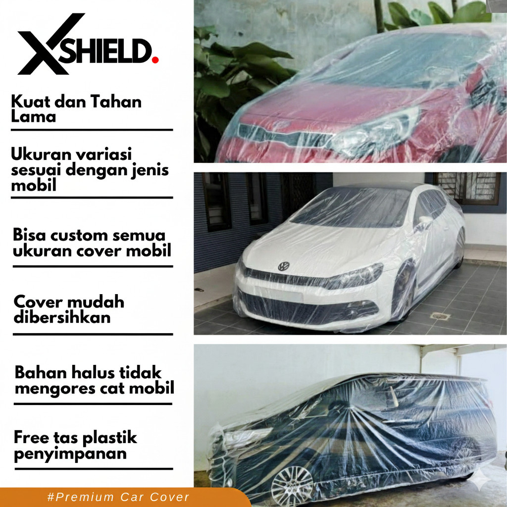 RUNSHOP _ Brio ฝาครอบรถพลาสติกโปร่งใสฝาครอบรถ Brio jazz swift mirage etios slash karimun ignis kana 