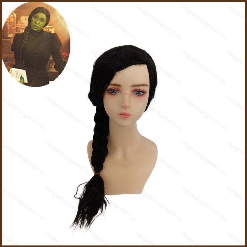 Hairpiece สำหรับ Cosplay แบบวิกของ Elphaba Thropp หรือ Galinda จาก Wicked ทนความร้อนได้ เหมาะสำหรับง