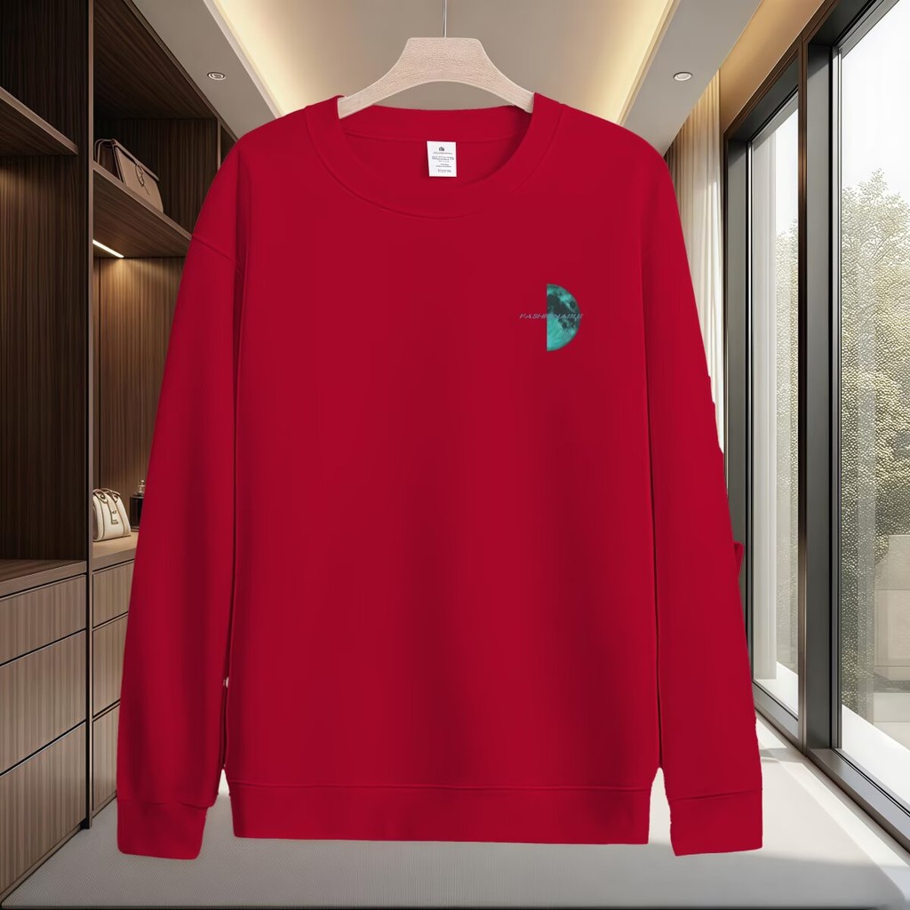 2025 NEW 2025 Retro Street Style Color Block Patchwork Crew Neck Sweatshirt Unisex Japanese Loose Fi