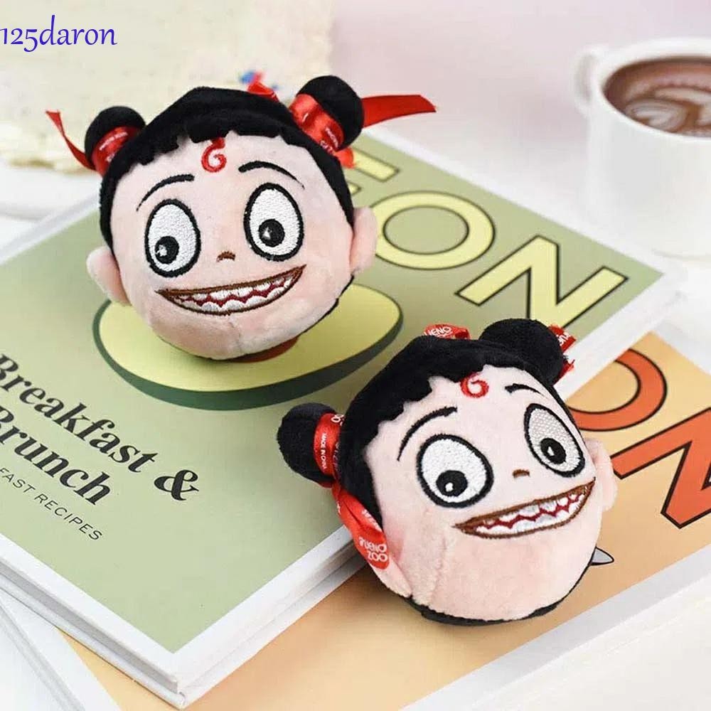 DARON1 NeZha 2 พวงกุญแจรูป,จี้สไตล์ NeZha 2 ตุ๊กตาพวงกุญแจ,กระเป๋าถือ Charm Plush การ์ตูนอะนิเมะภาพย