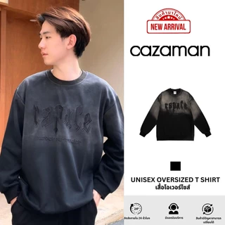 โล๊ะ ล้าง สต็อค CAZAMAN สเวตเตอร์แขนยาวคอกลม ปักตัวอักษรด้านหน้า 309