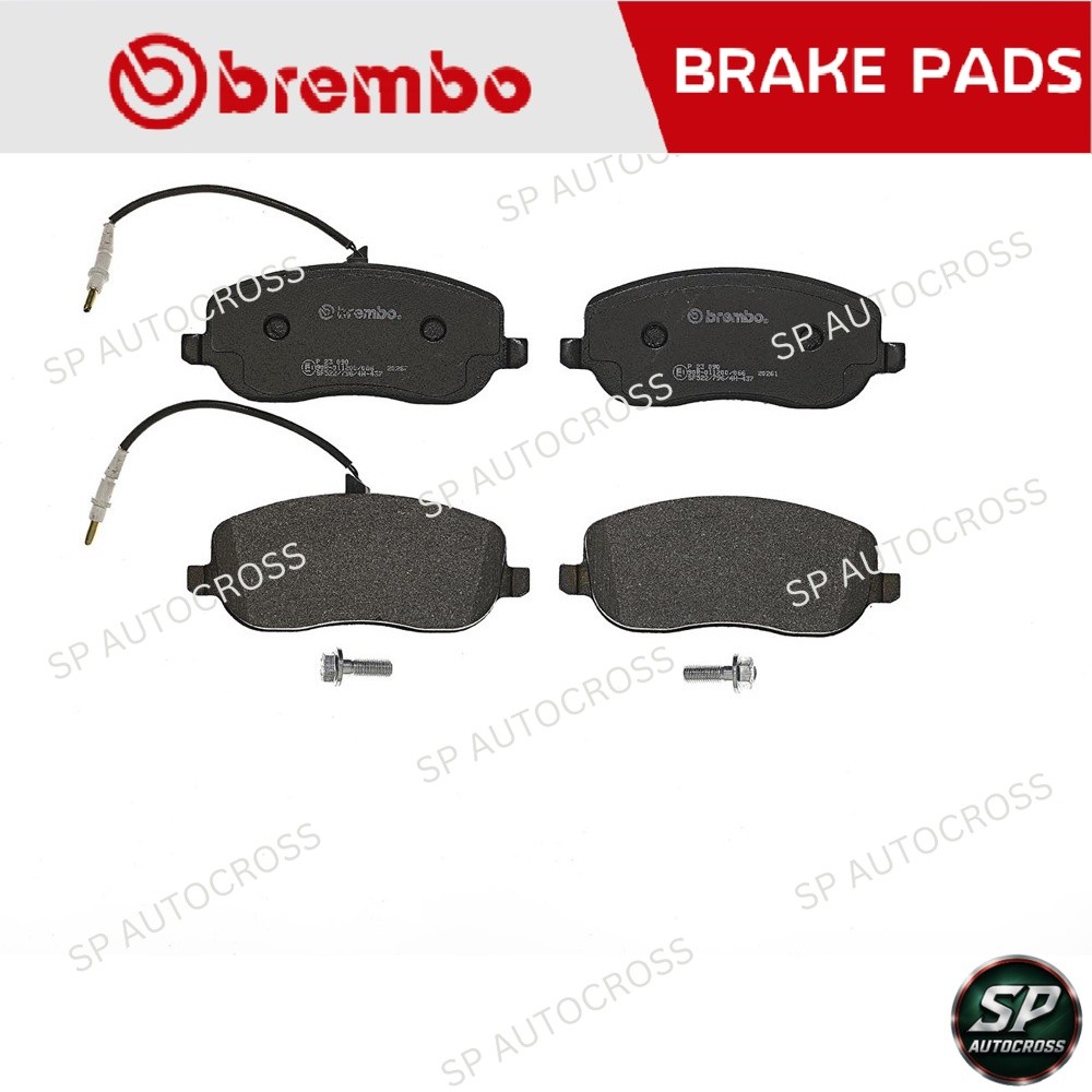 BREMBO ผ้าเบรคหน้า CITROEN C8 (2.0 2.2) '02-, PEUGEOT 807 (2.0), Expert (1.6 1.9 2.0) '02 / P23 090B