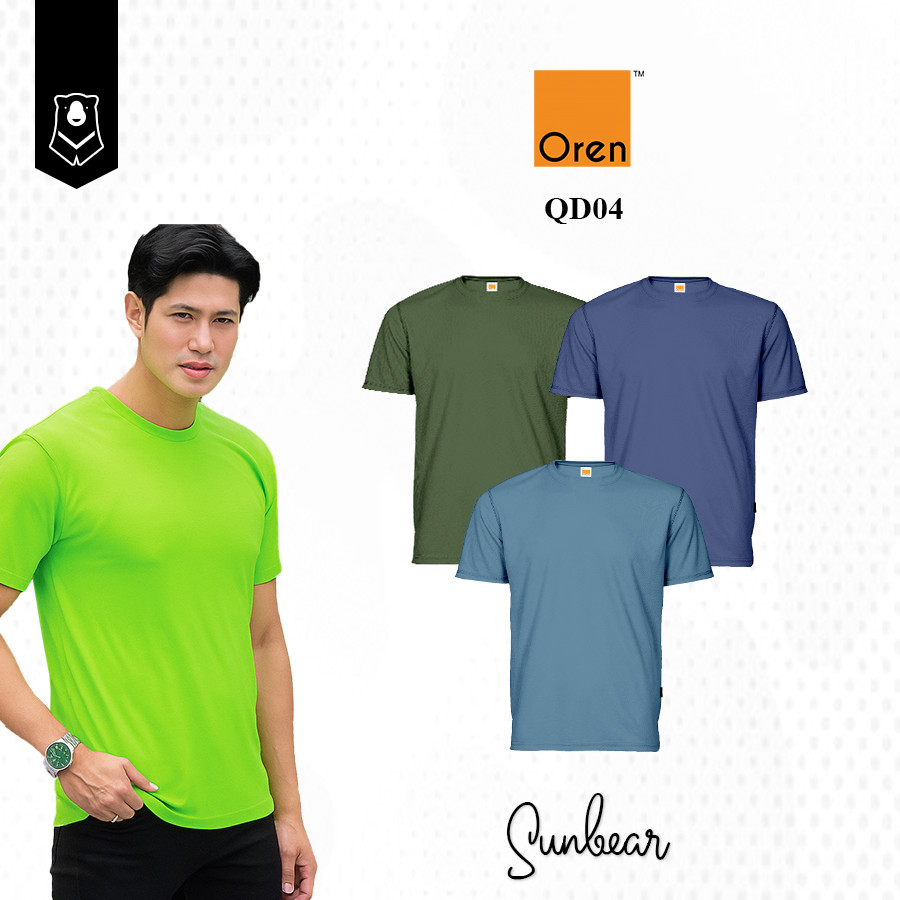 QD04 Oren Sport Quick Dry Cool Fit Microfiber Unisex Round Neck jersey Plus Size 12
