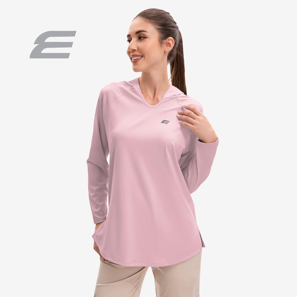 ELGINI E16414 เสื้อเชิ้ตผู้หญิงมีฮู้ดผู้หญิง S-XXL