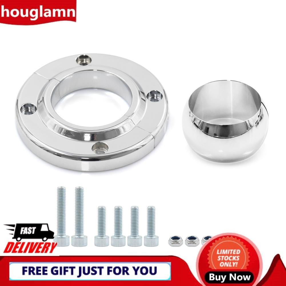 Houglamn Houglamn โครเมี่ยมคอลัมน์คอลัมน์ติดตั้งการติดตั้งสำหรับ SBC BBC 350 คอลัมน์สากล 2 นิ้ว